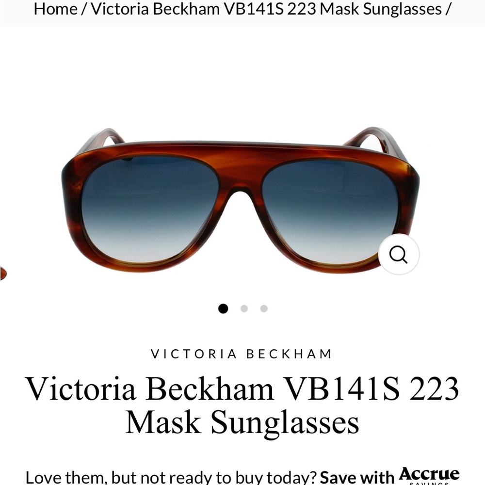 Victoria Beckham Mask Sunglasses